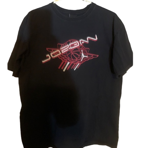 Vintage air Jordan retro graphic T-shirt black Distressed - Picture 1 of 7